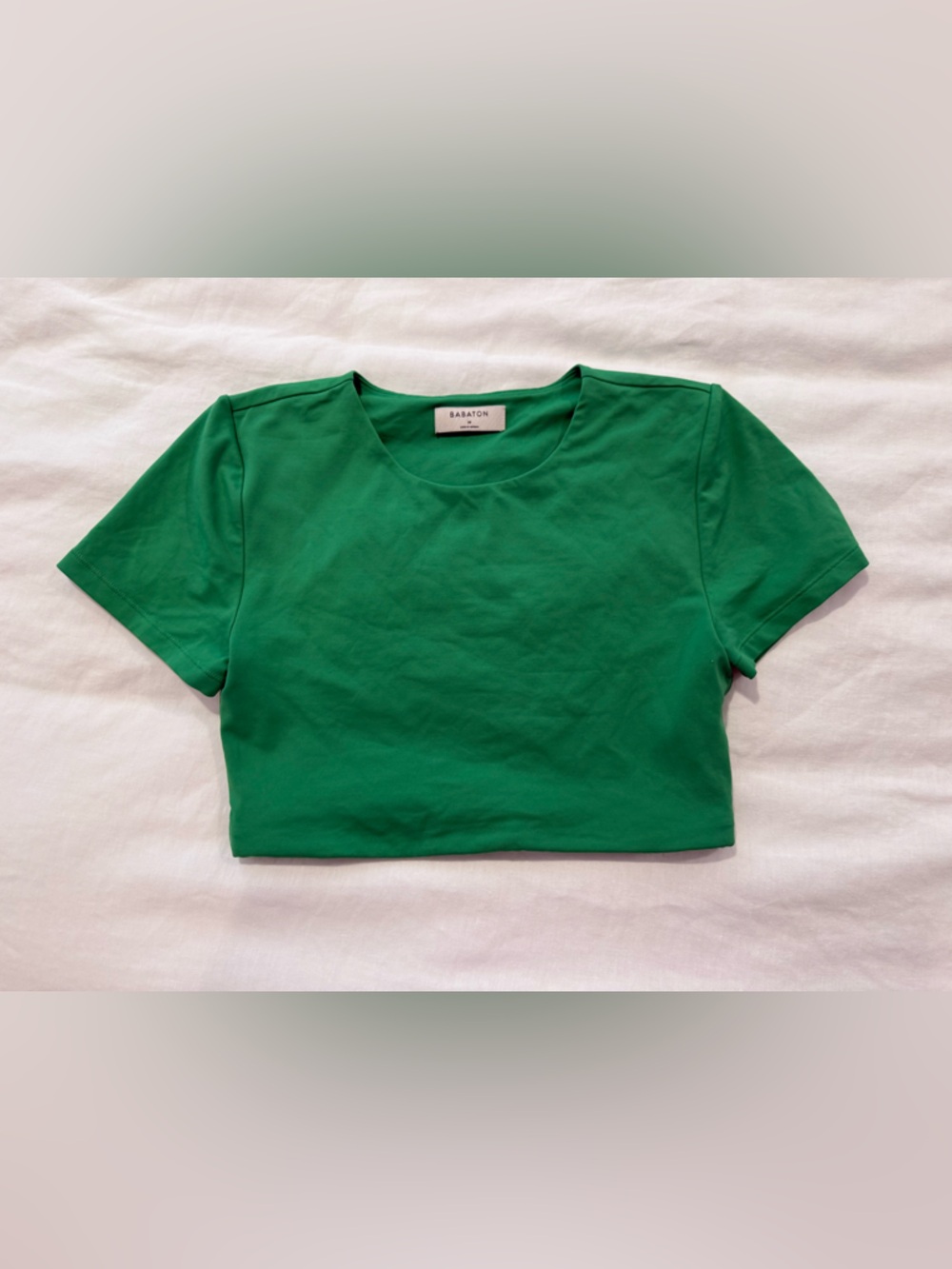Aritzia Emerald Green Crop Top